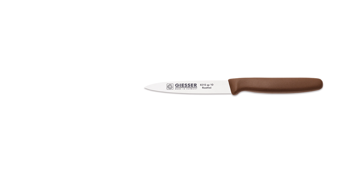 Hámozókés - 10 cm, barna | GIESSER MESSER 8315 sp 10 br