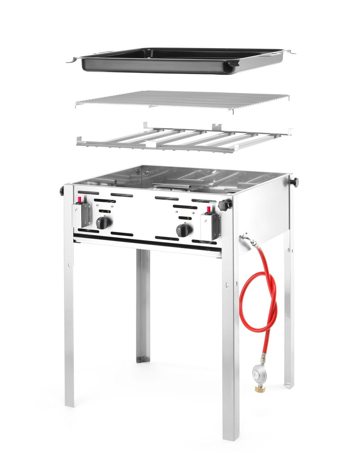 Gázgrill Grill Master MAXI GN 2/1, 59x48 cm, 9.2 kW | HENDI 154717