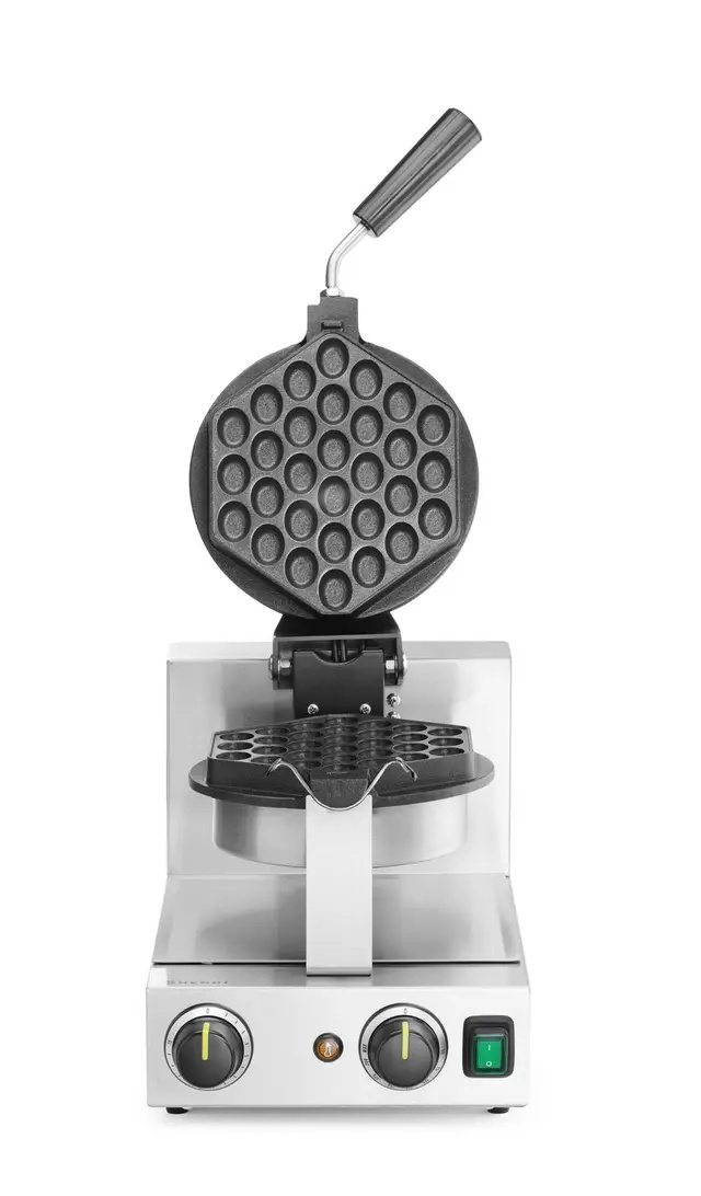 Gofrisütő Bubble Waffle forgatható, 1,5 kW, rozsdamentes acél | HENDI 212196