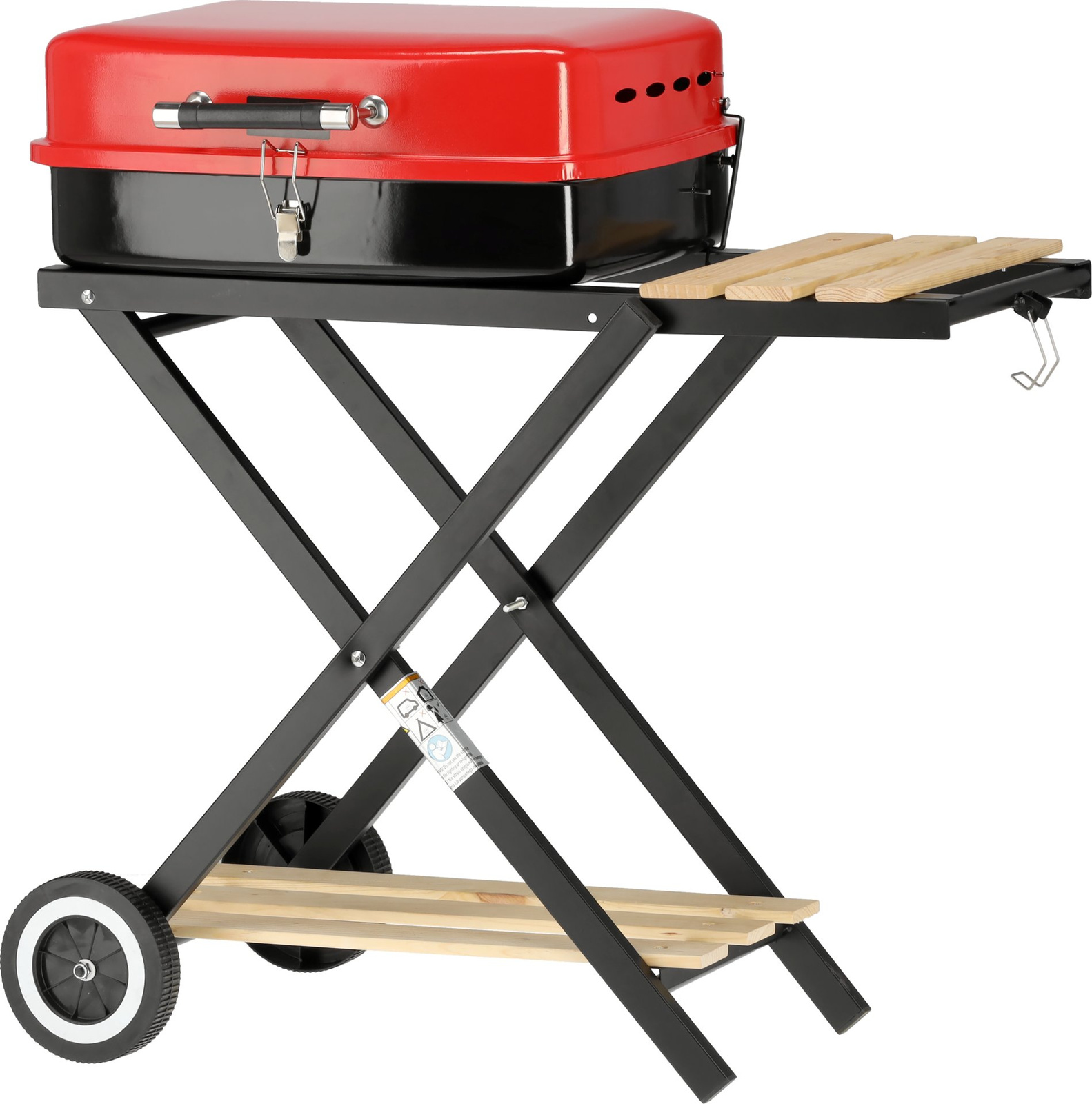 Összecsukható faszenes grill, rács 45x33.5 cm | LUND 99926
