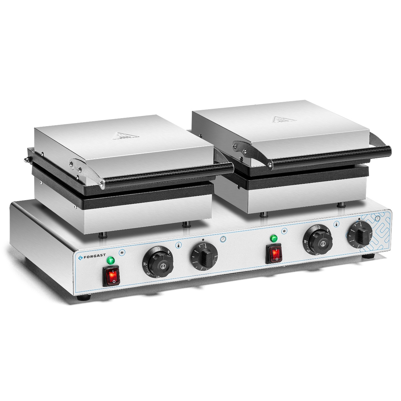 Elektromos gofrisütő 4x3 dupla, 8 gofri, 3.5 kW, 230 V | FORGAST FG09726
