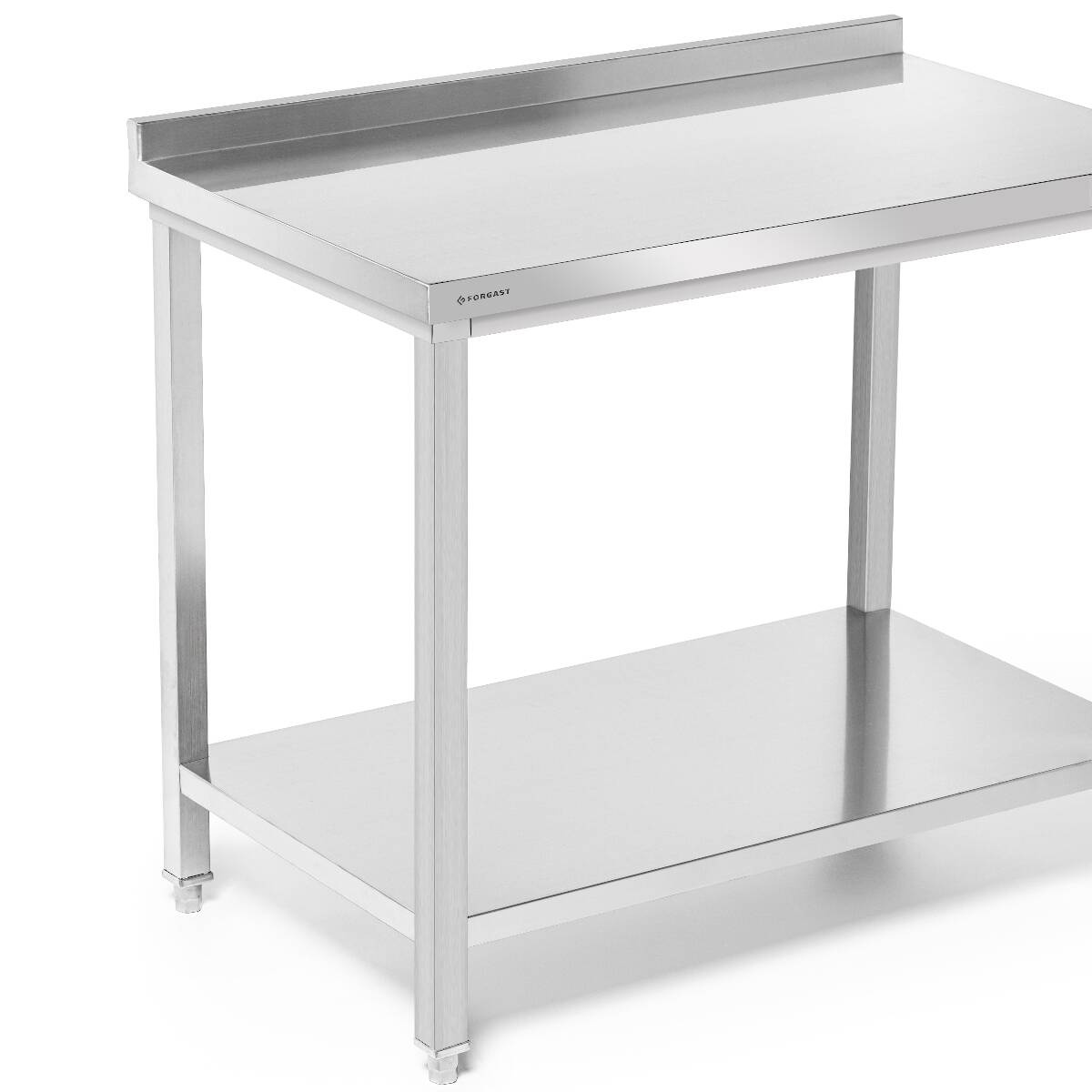 Fal mellé állítható asztal polccal 60x60x85 cm csavarozott | FORGAST FG15330