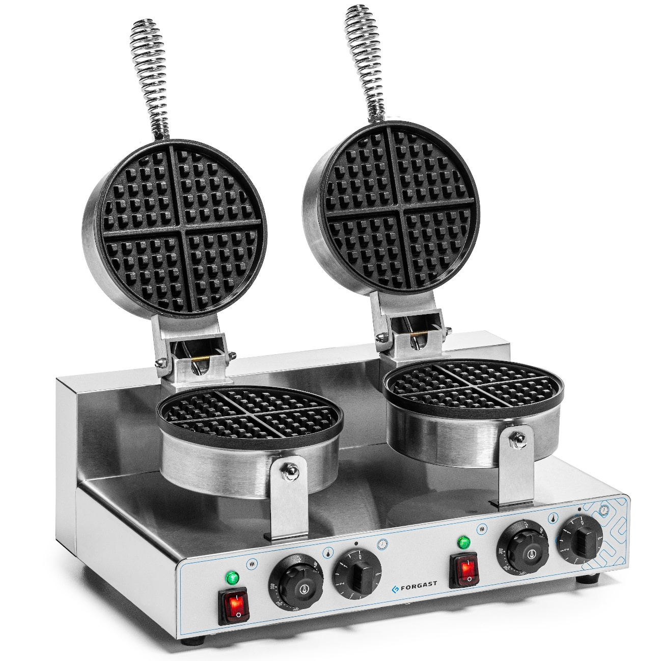 Elektromos dupla belga gofrisütő, ø 18,5 cm, 4 kW, 230 V | FORGAST FG09721