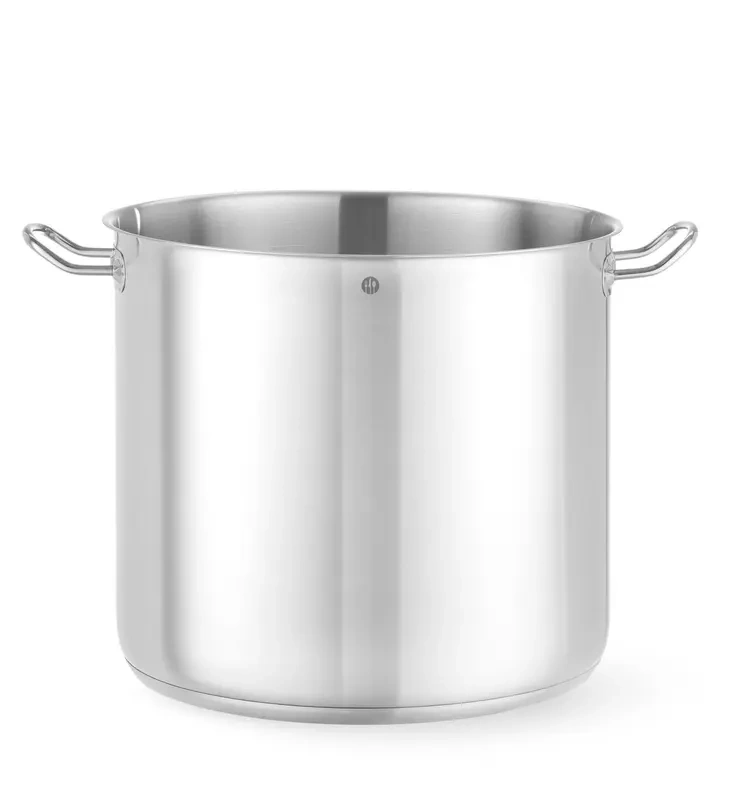 Rozsdamentes acél magas fazék fedő nélkül, Kitchen Line, 32 l, átmérő 36 cm, magasság 32 cm | HENDI 837115