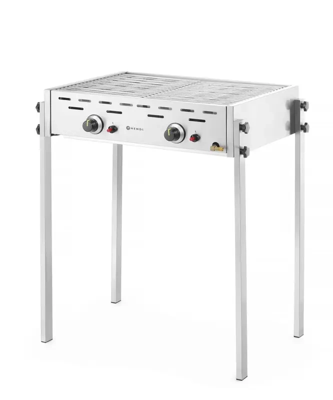 Gázgrill Roast-Master Pro, 11,6 kW, kétzónás | HENDI 148808