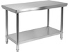 Munkaasztal rozsdamentes acélból polccal 100x70x85 cm | YATO YG-09031