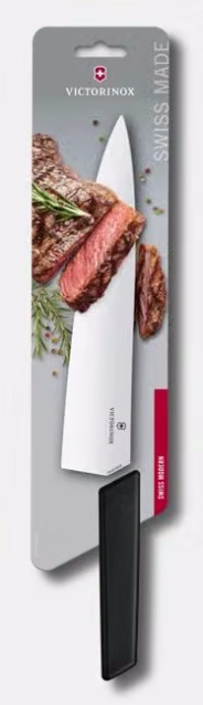 Séfkés Swiss Modern fekete, penge 25 cm | VICTORINOX 6.9013.25B