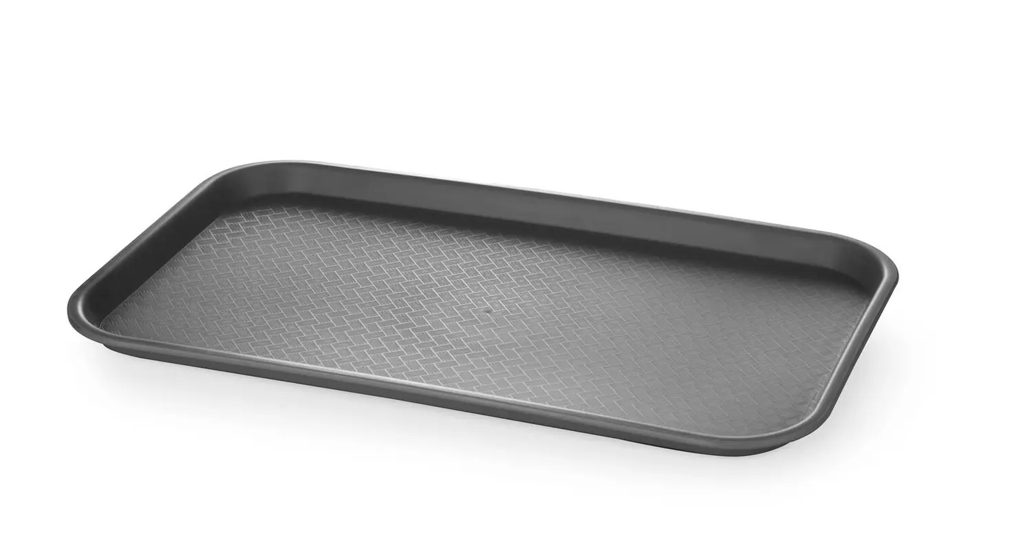 Fast food tálca GN 1/1, hossz. 53 cm - fekete | AMERBOX 878590