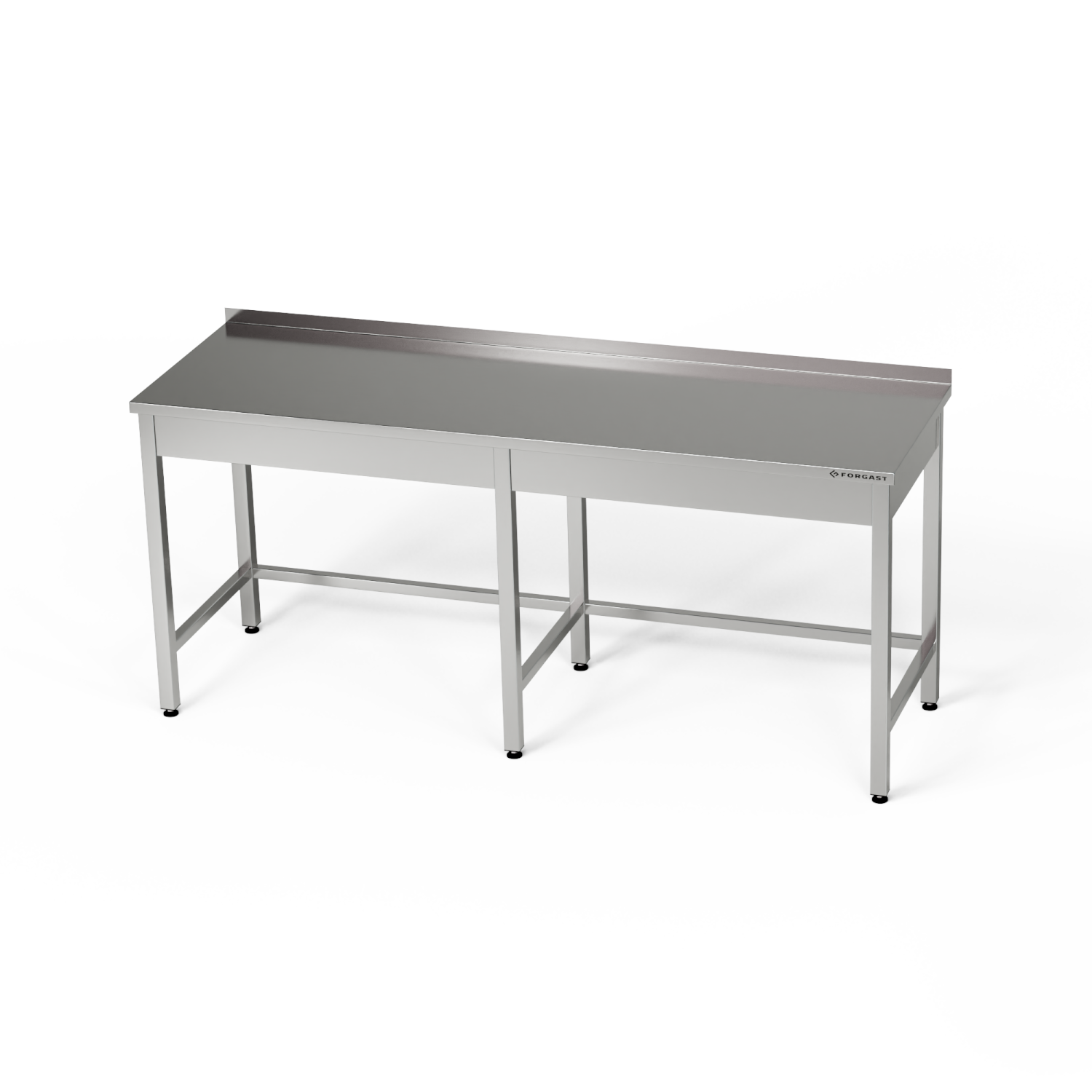 Rozsdamentes munkaasztal 280x70x85 cm | FORGAST
