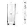 Poharak XNO HIGHBALL 330 ICE OPTIC, 330 ml, 6 darabos készlet | KROSNO GLASS F68D416030001020