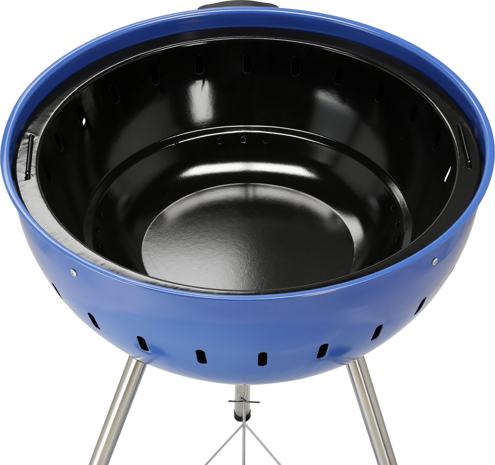 Grillsütő faszenes, kerek, átm. 54 cm, kék | YATO YG-20302