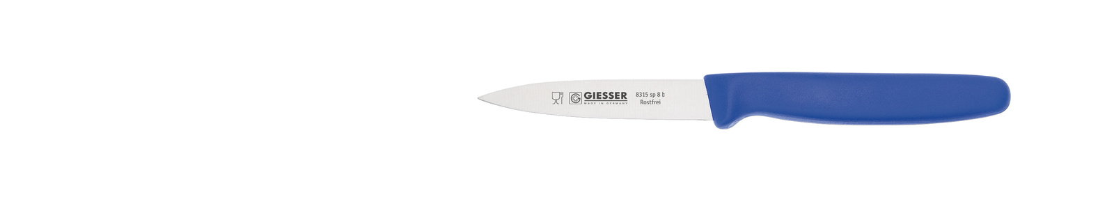 Kés hámozáshoz - 8 cm, kék | GIESSER MESSER 8315 sp 8,0 b