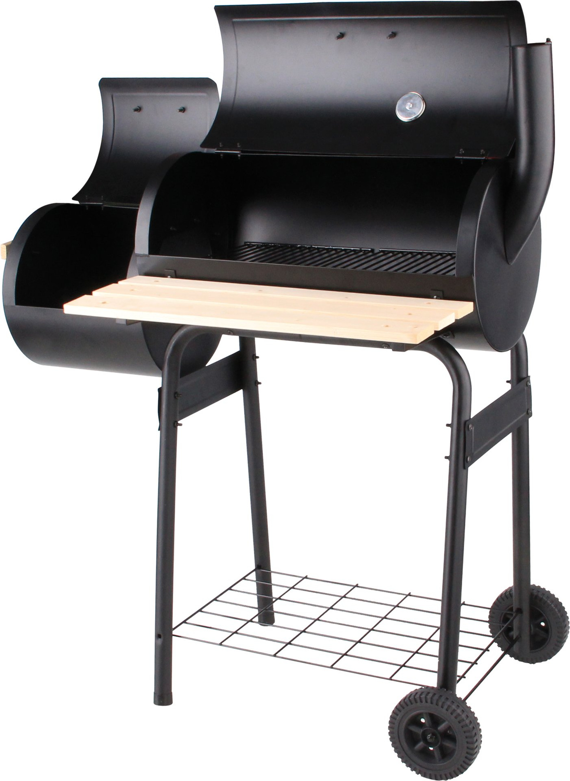 Szénsütő grillel és füstölővel, 60 cm-es rács | LUND 99513