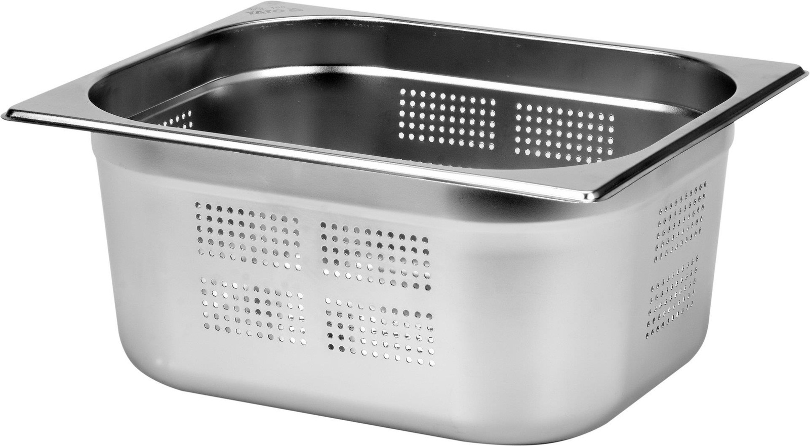 GN 1/2 perforált rozsdamentes acél edény, mélység 15 cm | YATO YG-00357