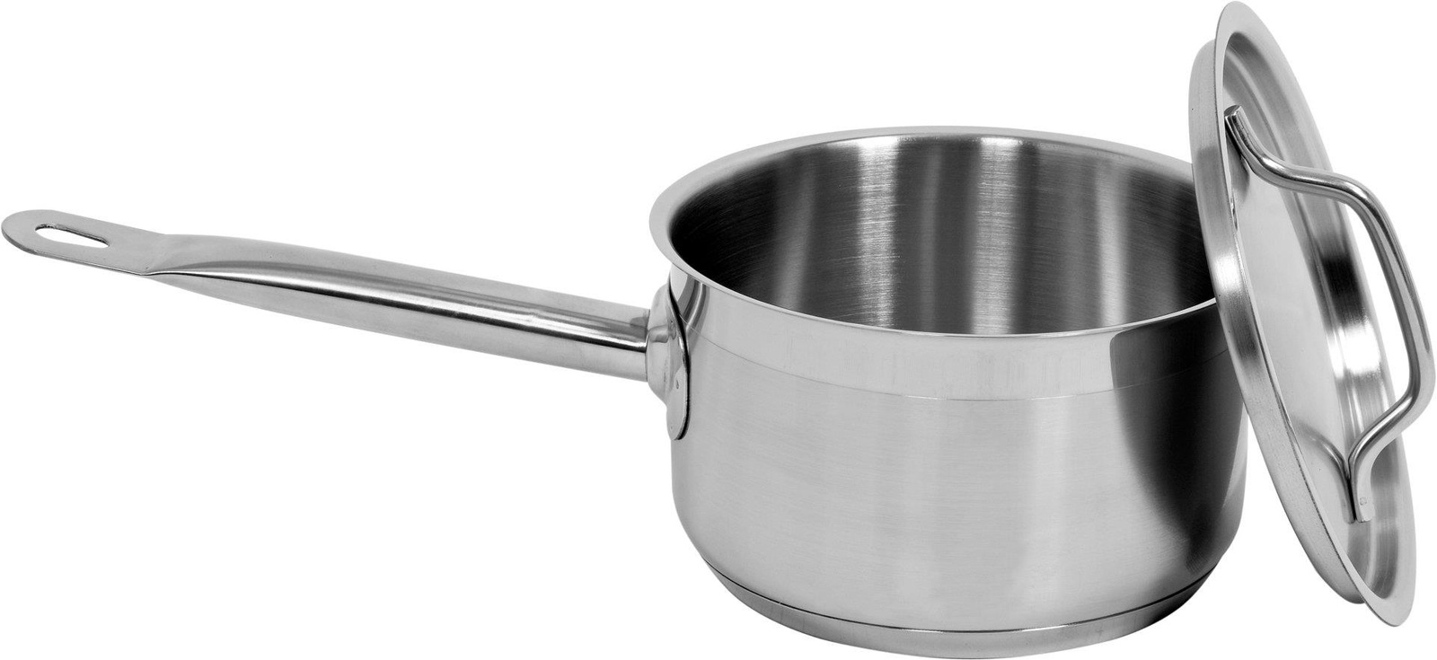 Rozsdamentes acél nyeles lábas fedővel, 1,9 l | YATO YG-00060