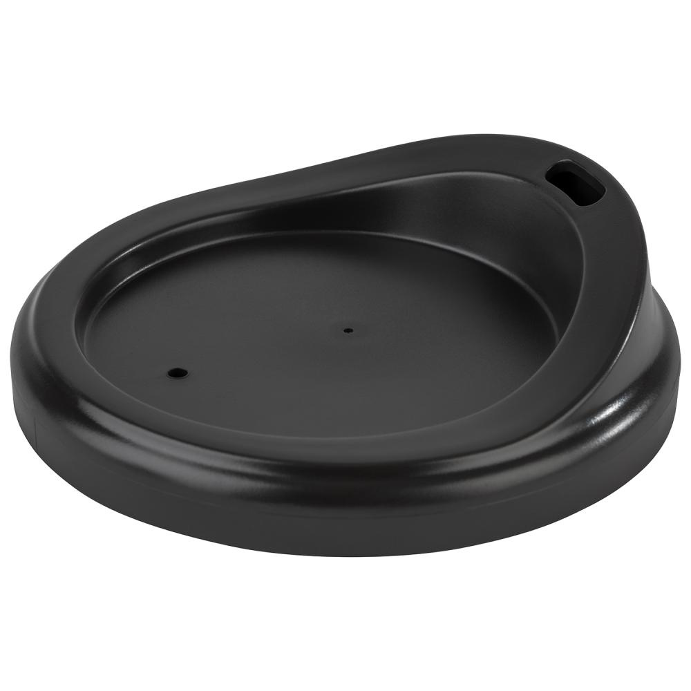 Fedő többször használható TO GO poharakhoz, fekete, 8.5x2.5 cm | APS 66917