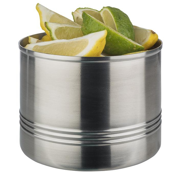 Tálalótál SNACKCAN, rozsdamentes acél, 13,5x10,5 cm | APS 40657