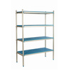 Szabadon álló 4 polcos állvány, mélység 50 cm, 5PD-54+16P-145 | ALUSHELF 50207