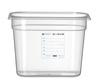 GN 1/4 tárolóedény, 20 cm mély, polipropilénből, HACCP | HENDI 880357