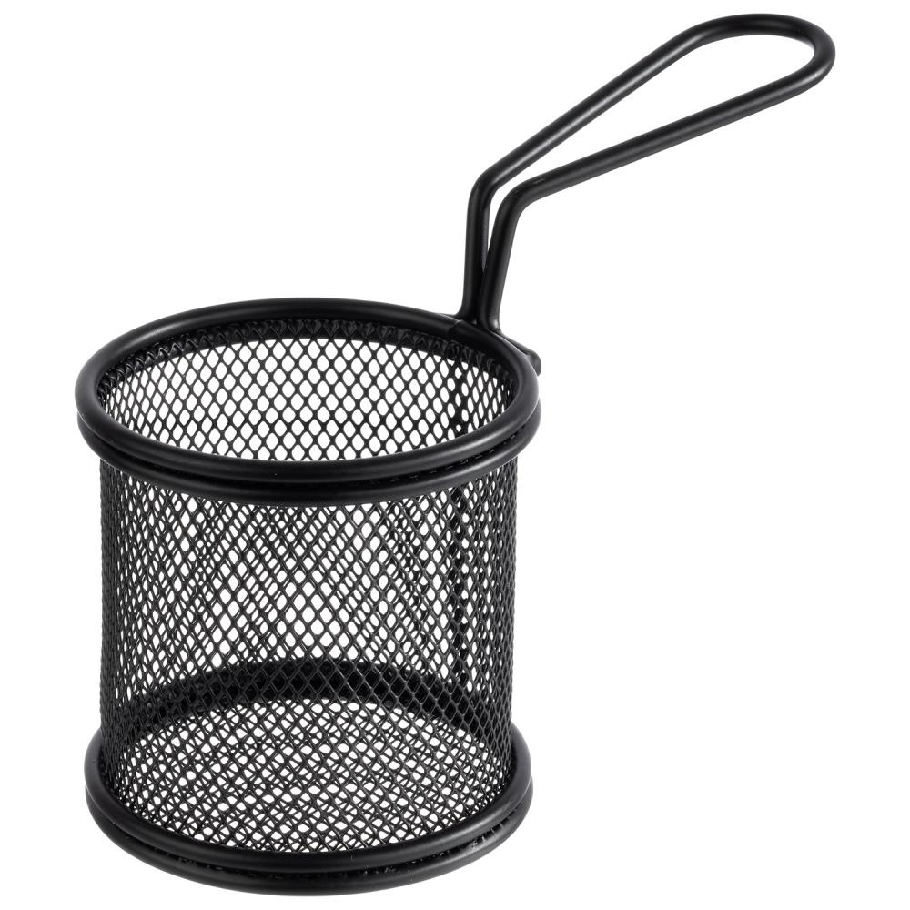 Kosár tálaláshoz SNACKHOLDER, fekete színű, 8x7.5 cm | APS 40624