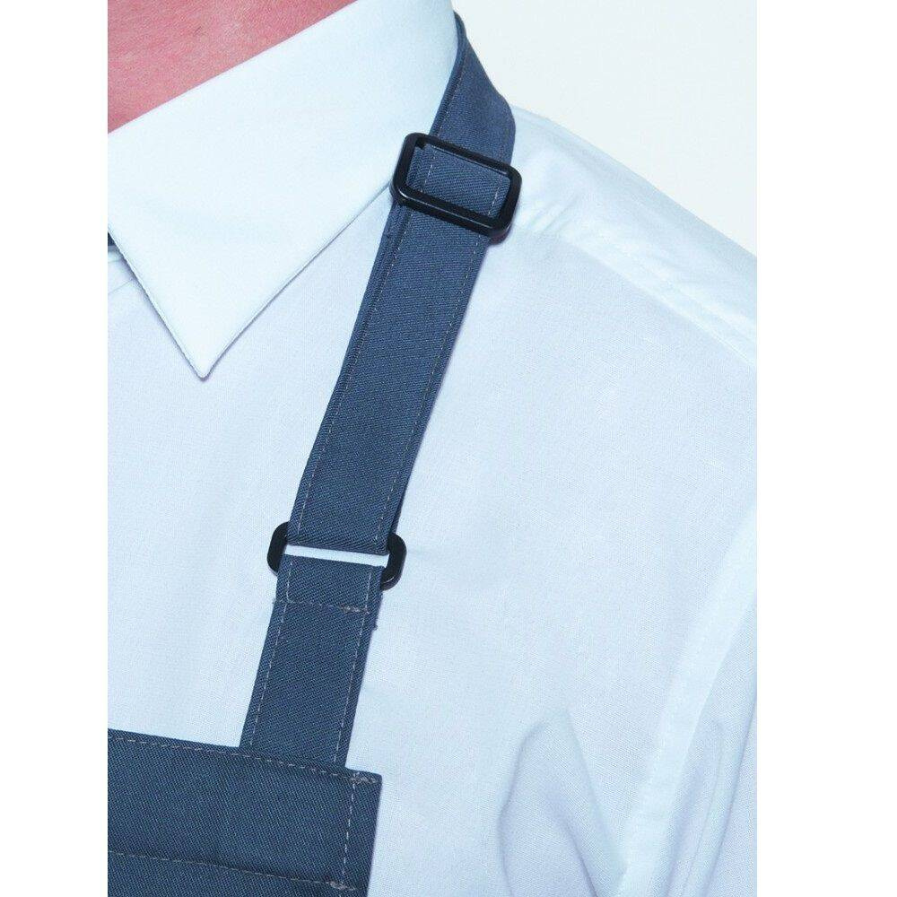 Vízálló Basic kötény csatos pántokkal 72 x 86 cm antracitszürke | KARLOWSKY BLS 7-5-Stck