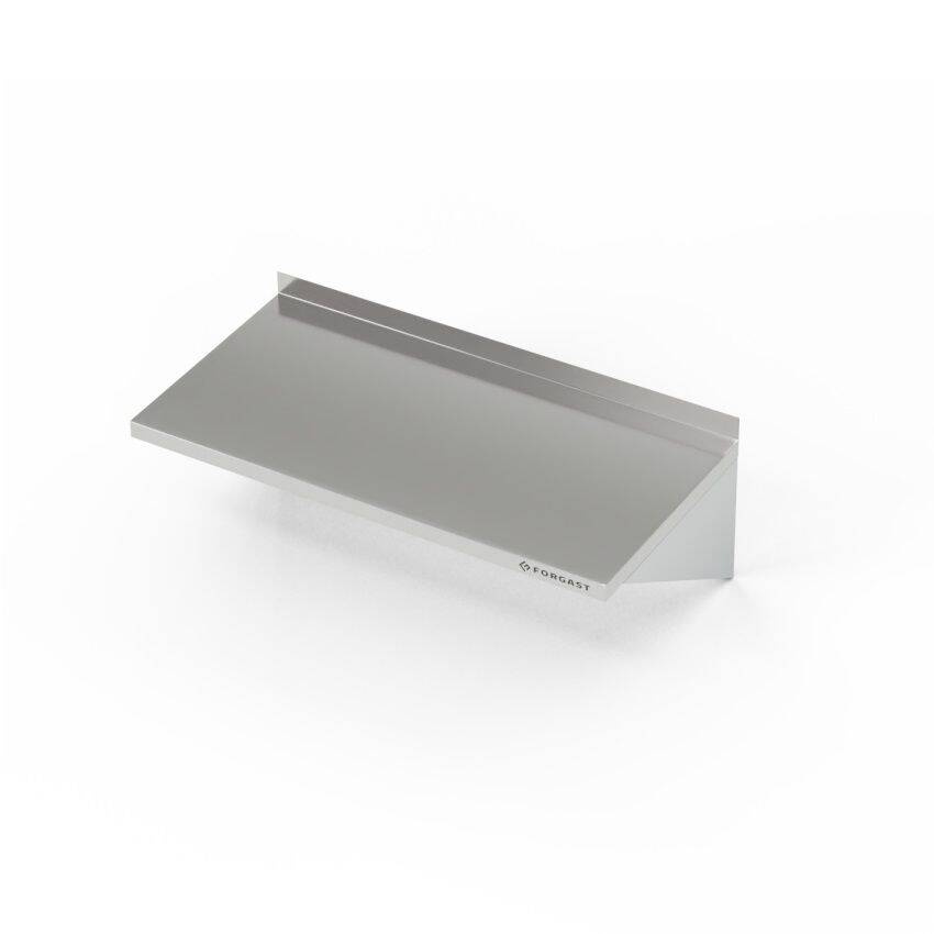 Rozsdamentes acél fali egypolcos polc 200x30x25 cm | FORGAST