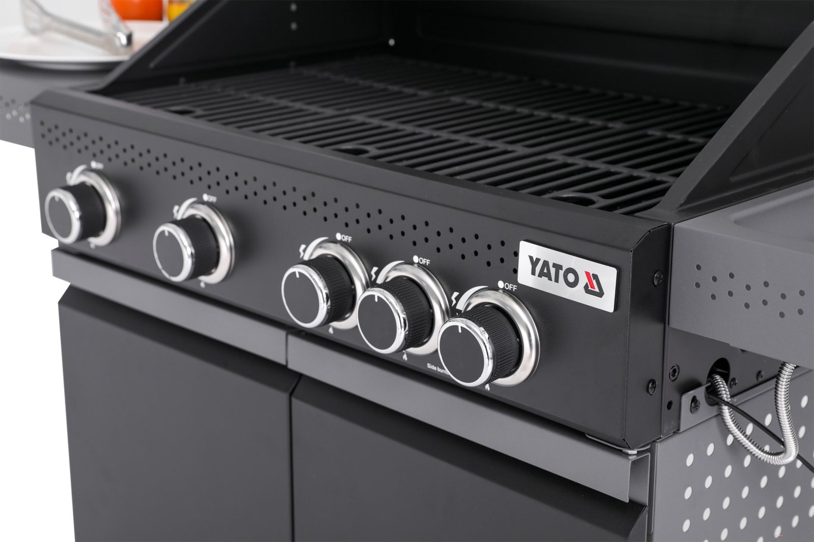 Grillgáz Okaya üveggel, 5 égővel (4+1) | YATO YG-20010
