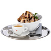 Tálca KAFFEEHAUS kerek, fényesre polírozott, rozsdamentes acélból, 27x1,5 cm | APS 30148