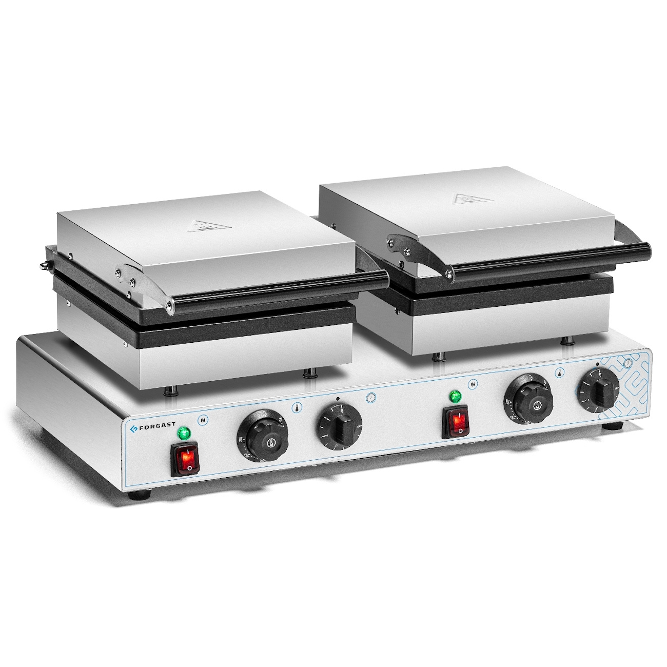 Gofrisütő elektromos dupla téglalap alakú 4x6, 3.5 kW, 230 V | FORGAST FG09725
