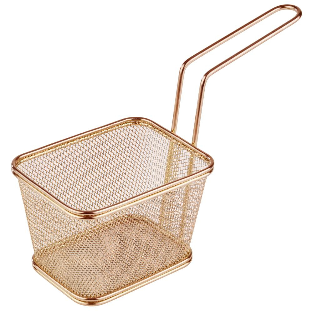 Kosár tálaláshoz SNACKHOLDER, réz színű, 13x10.5x9 cm | APS 40623