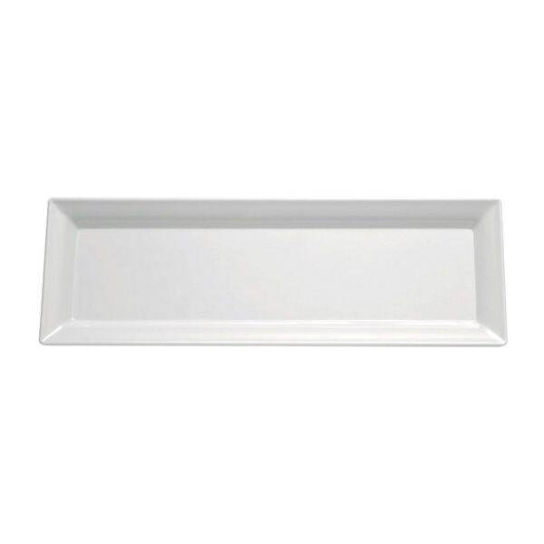 Tálca PURE melaminból fehér 35,5x18 cm | APS 83403