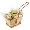 Szervírozó kosárka SNACKHOLDER, arany színű, 10x8,5x6,5 cm | APS 40622