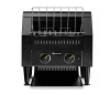 Átmenő dupla kenyérpirító, fekete, 2.24 kW, 25x28 cm, 230 V | HENDI 261354