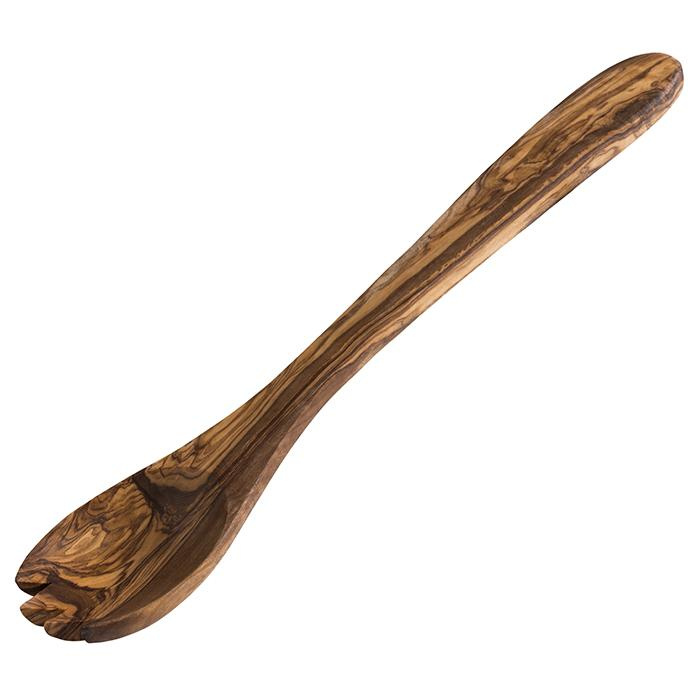 Fából készült salátakiszedő kanál, 2 részes készlet OLIVE, 30,5 cm | APS 842