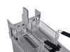 Elektromos, automata, 2 medencés olajsütő állvánnyal, 2x10 l, 12 kW, 400 V | ROLLER GRILL OFSL 20