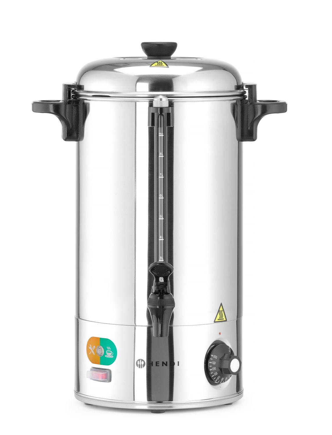 Forróvíz-adagoló 10 l, egyfalú, 2,2 kW, 230 V | HENDI 209882