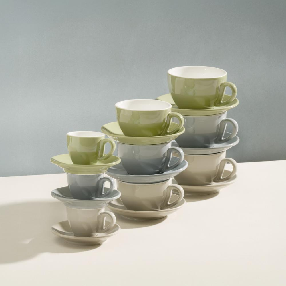 Csészealj SNUG, porcelán, szürke, 14.5x2.5 cm | APS 16012