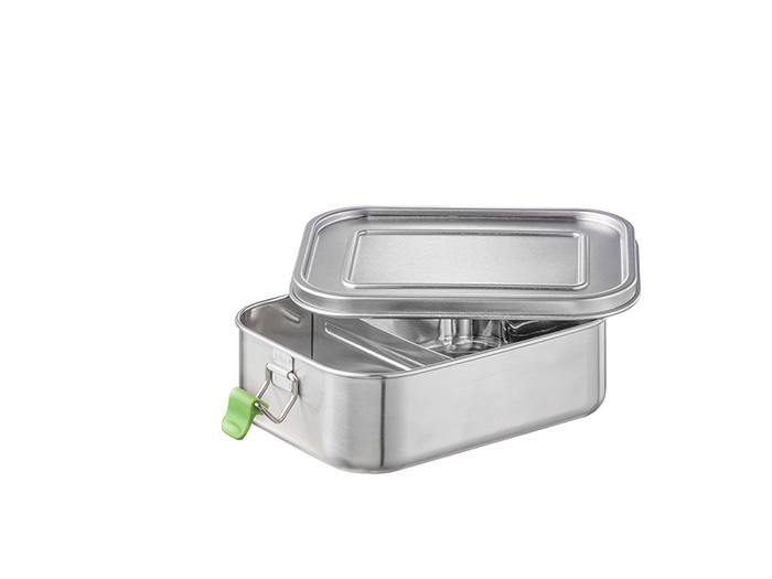 Ebédtartó doboz LUNCHBUDDY, rozsdamentes acél, 20.5x14.5x6.5 cm, 1.1 l | APS 66901
