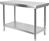 Központi rozsdamentes munkaasztal polccal 100x60x85 cm | YATO YG-09001