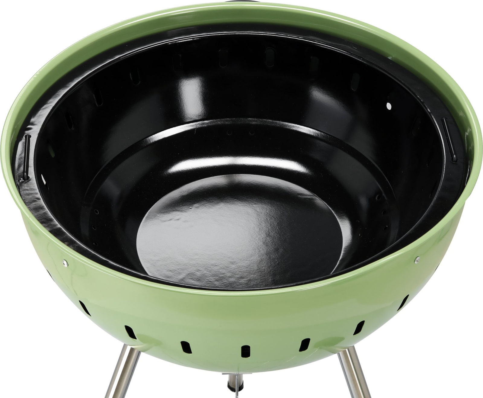 Széngrill, kerek, átmérő 54 cm, zöld | YATO YG-20303