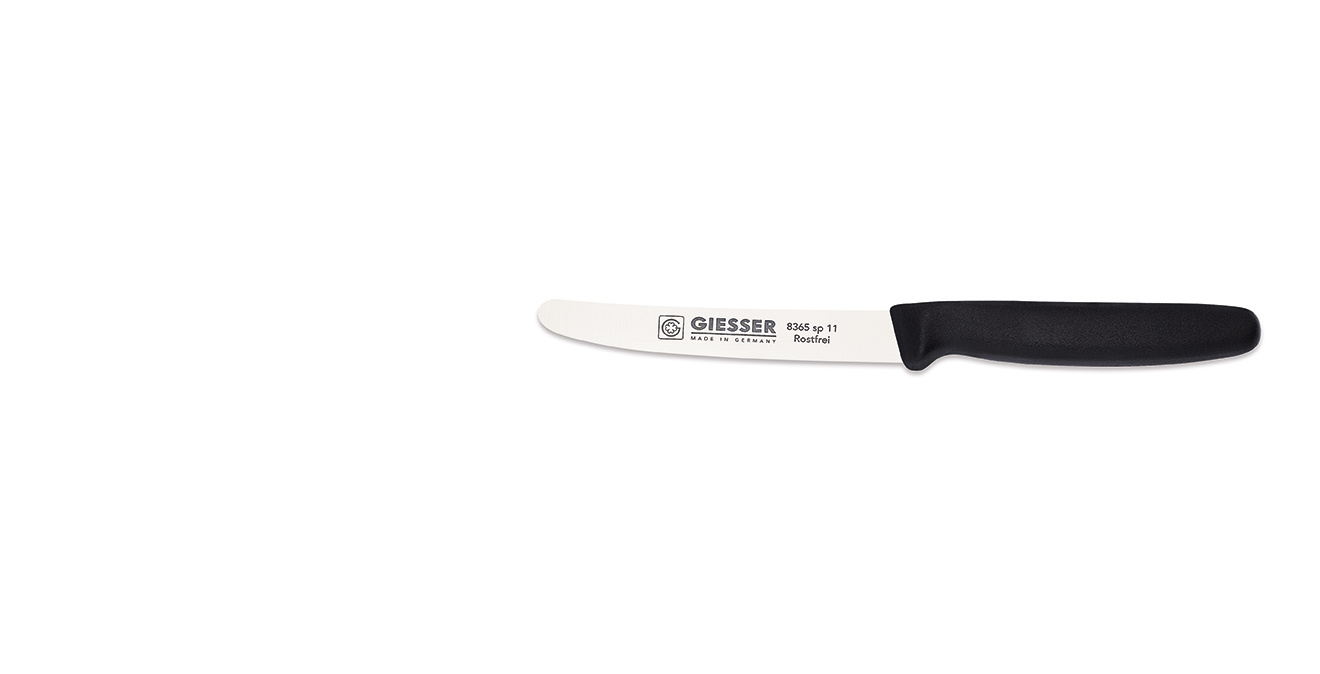 Univerzális kés - 11 cm, fekete | GIESSER MESSER 8365 sp 11