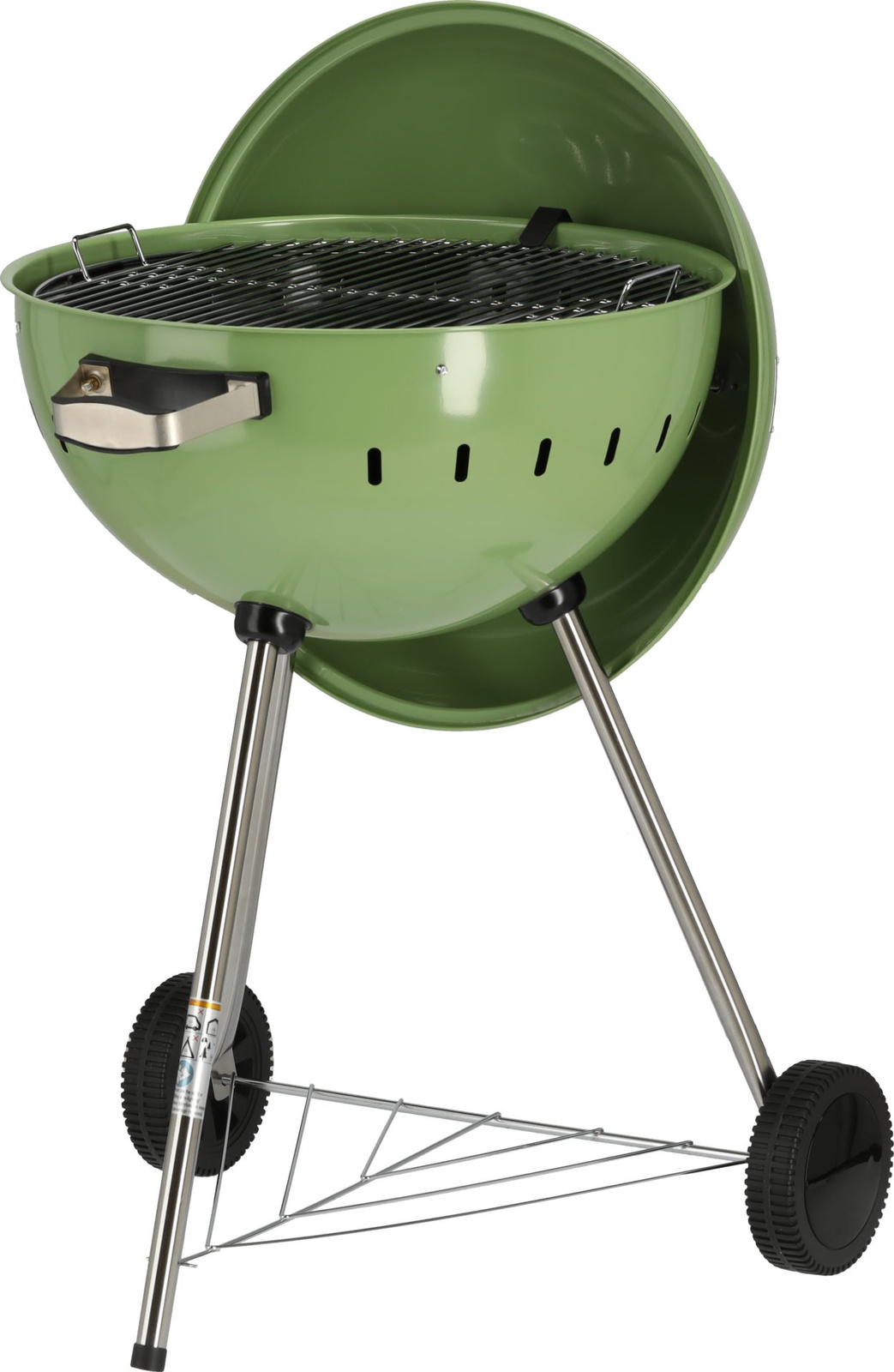 Széngrill, kerek, átmérő 54 cm, zöld | YATO YG-20303