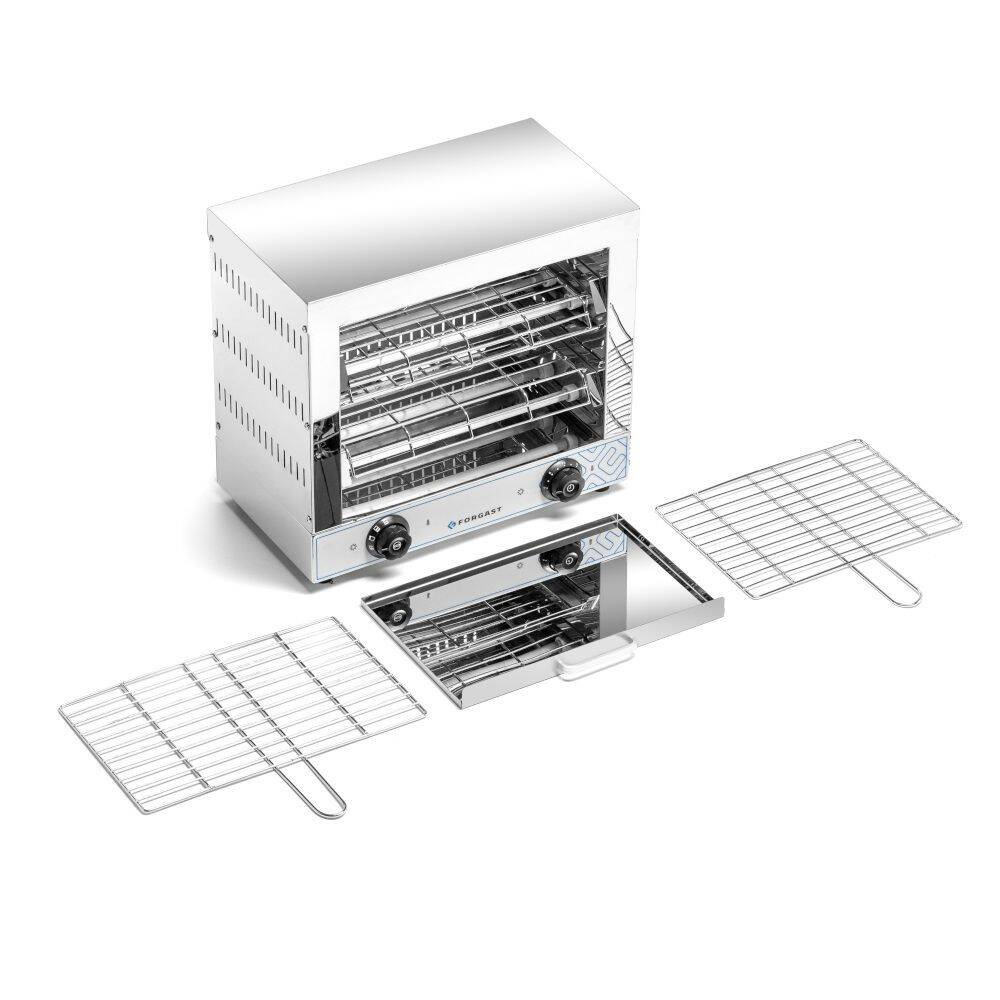 Elektromos dupla kontaktgrill, 3 kW, 230 V | FORGAST FG09207