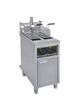 Elektromos, automata, 2 medencés olajsütő állvánnyal, 2x10 l, 12 kW, 400 V | ROLLER GRILL OFSL 20