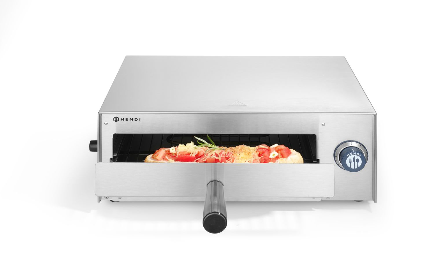 Pizza kemence 1 kamrás, 1x 30 cm átm., 1,45 kW, elektromos | HENDI 220306