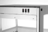 Változtatható fűtött vitrin, fekete, 230V/500 W, 120 l | HENDI 273760