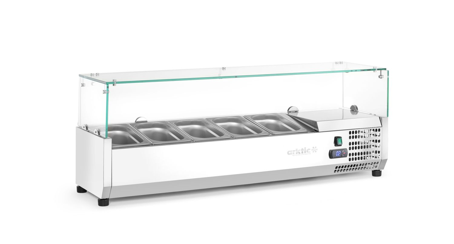 Hűtő feltét 5xGN 1/4, 0-8°C, 120.5x33.5x43.5 cm, 0.18 kW | ARKTIC 232903
