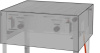 Huzat Roast-Master és Grill grillekhez, 72x56x36 cm | HENDI 144923