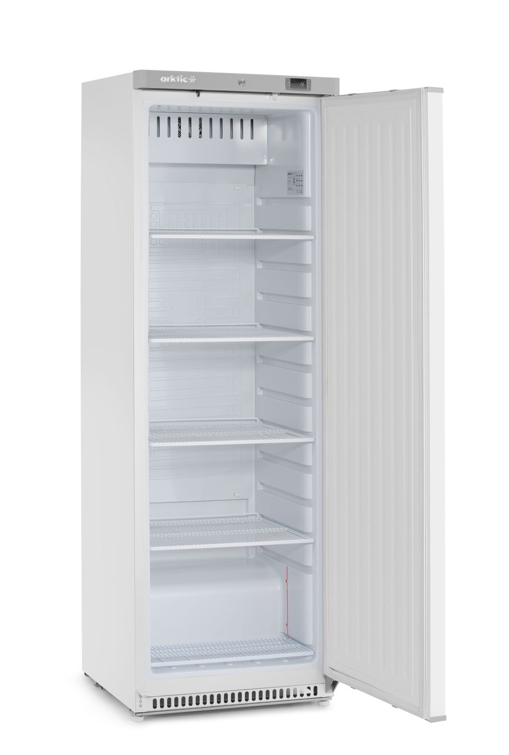 Hűtőszekrény, festett, Budget Line, 400 l, műanyag belső térrel, 1 ajtó, 0–8°C | HENDI 236024