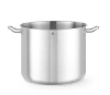Rozsdamentes acél magas fazék fedő nélkül, Kitchen Line, űrtartalom 21 l, átmérő 32 cm, magasság 27 cm | HENDI 837795